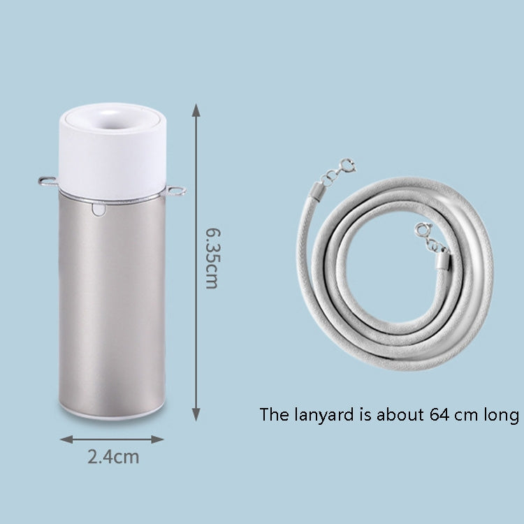 EP205 Portable Air Purifier Negative Ion Necklace Hanging Collar Purifier(Silver) by bashfashion
