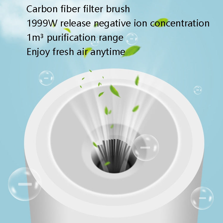 EP205 Portable Air Purifier Negative Ion Necklace Hanging Collar Purifier(Silver) by bashfashion