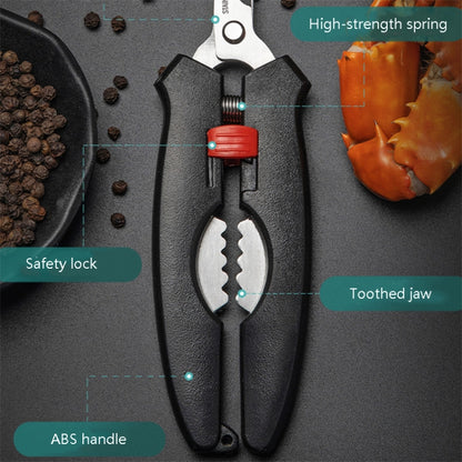 Crab Tool 304 Stainless Steel Crab Fork Crab Scissors Crab Needle,Style: 5 Fork 1 Knife by bashfashion