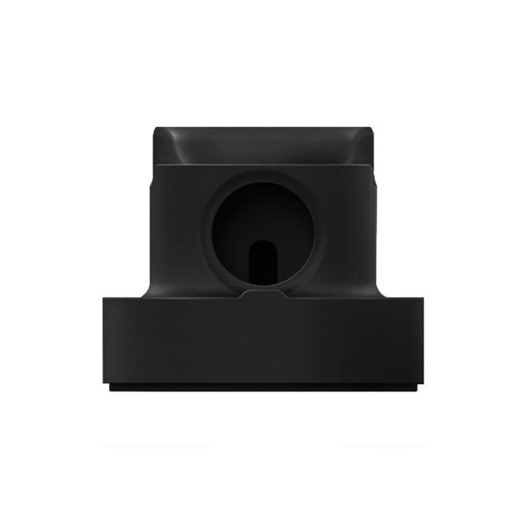 2 In 1 Smart Watch Charging Bracket Desktop Silicone Watch Charging Stand For Apple Watch(Black) by bashfashion