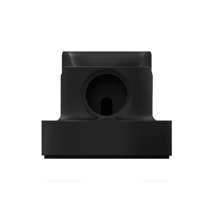 2 In 1 Smart Watch Charging Bracket Desktop Silicone Watch Charging Stand For Apple Watch(Black) by bashfashion