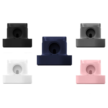 2 In 1 Smart Watch Charging Bracket Desktop Silicone Watch Charging Stand For Apple Watch(Pink) by bashfashion