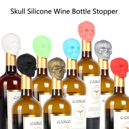Skull Silicone Leak-Proof Fresh-Keeping Wine Stopper(Wine Red) by bashfashion