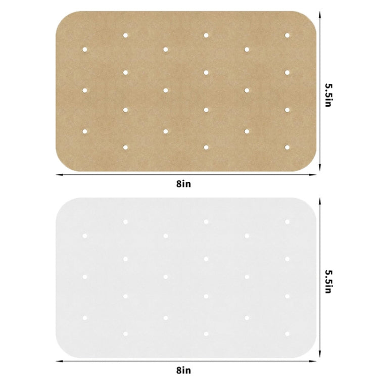 200 PCS 0303-1 Household Multifunctional Air Fryer Oil Absorbing Paper(White with Holes) by bashfashion