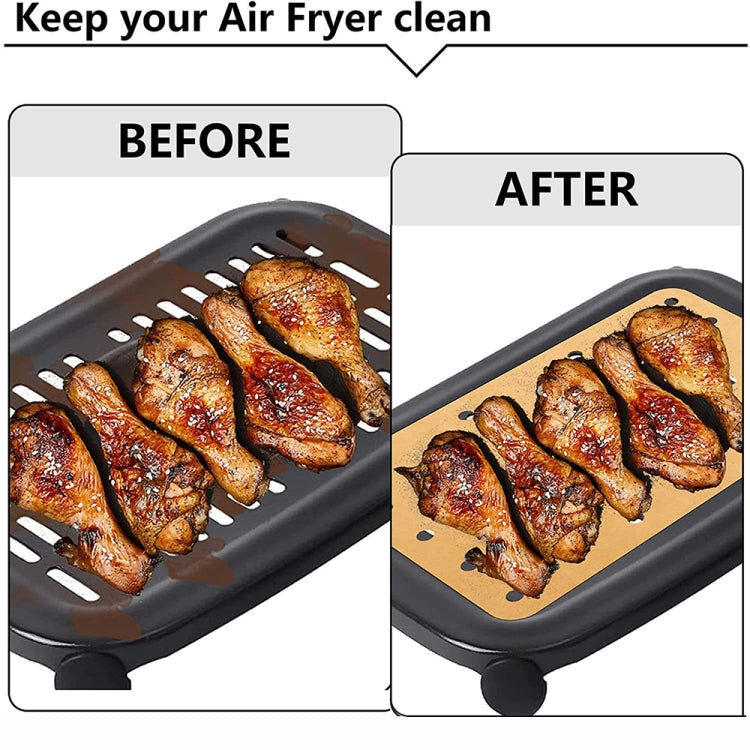 200 PCS 0303-1 Household Multifunctional Air Fryer Oil Absorbing Paper(White without Holes) by bashfashion