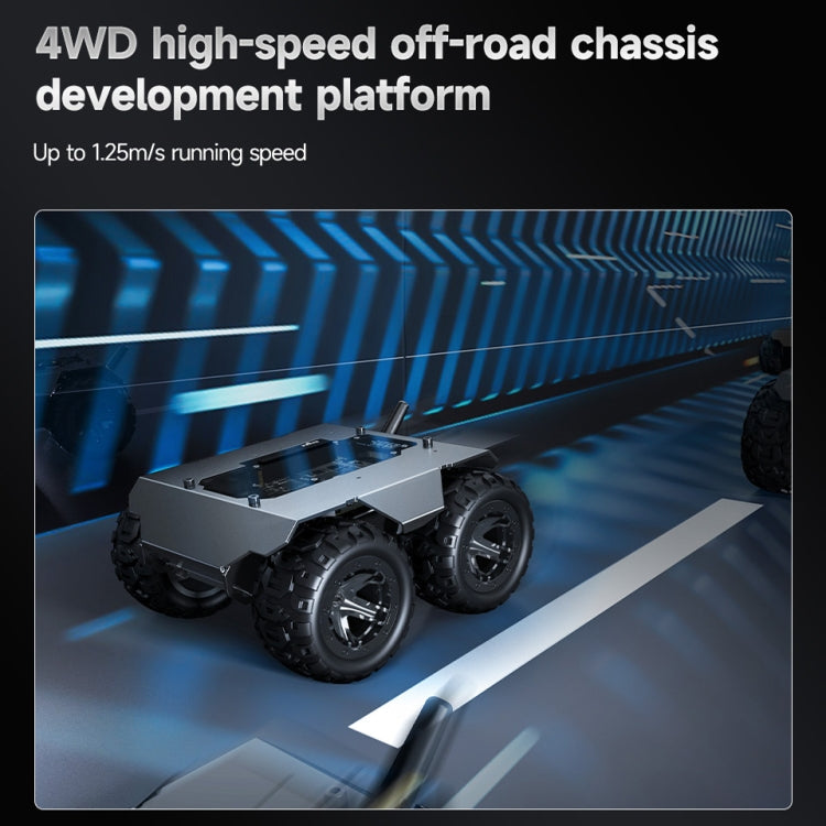 Waveshare WAVE ROVER Flexible Expandable 4WD Mobile Robot Chassis, Onboard ESP32 Module(EU Plug) by Waveshare