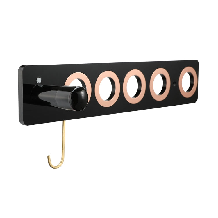 JD01 Punch-Free Hange Acrylic Hair Dryer Storage Bracket For Dyson Hair Dryer(Black) by bashfashion