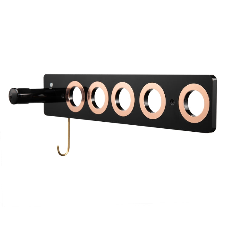 JD01 Punch-Free Hange Acrylic Hair Dryer Storage Bracket For Dyson Hair Dryer(Black) by bashfashion