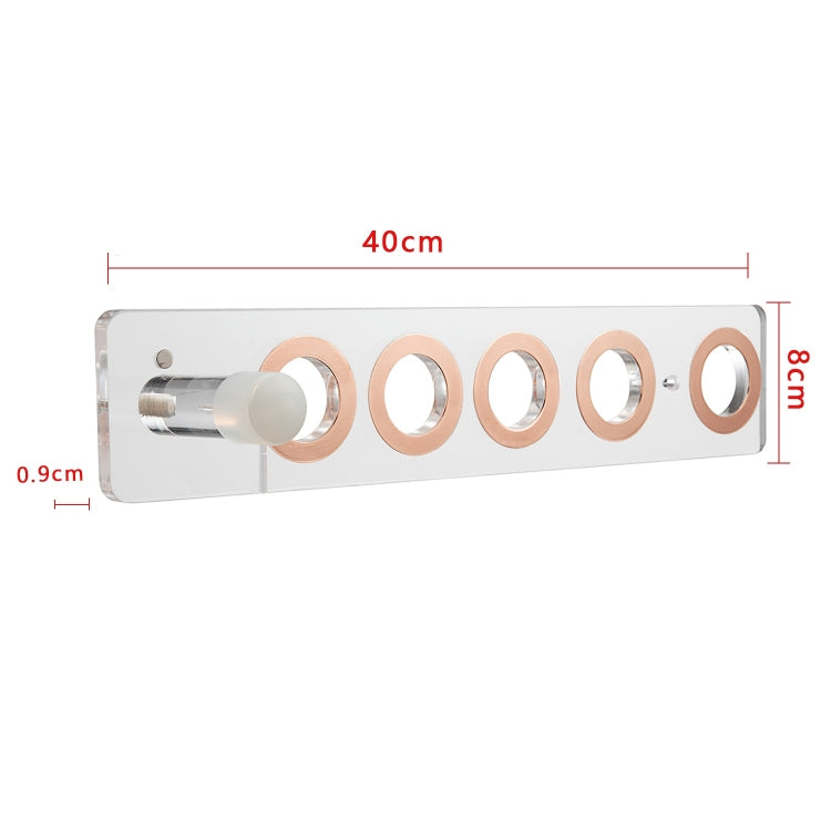 JD01 Punch-Free Hange Acrylic Hair Dryer Storage Bracket For Dyson Hair Dryer(Transparent) by bashfashion