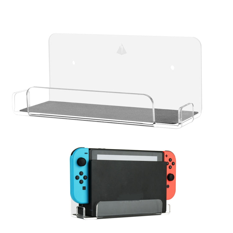 Game Console Wall Storage Bracket Game Console Accessories Storage Rack For Nintendo Switch(Transparent) by bashfashion