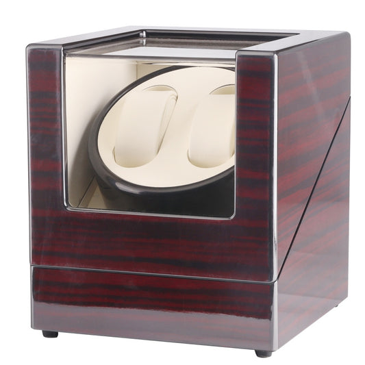 Ebony Lacquer Single-Head 2-Position Watch Box Rotating Winding Watch Shaker Motor Box,US Plug(W113RT) by bashfashion
