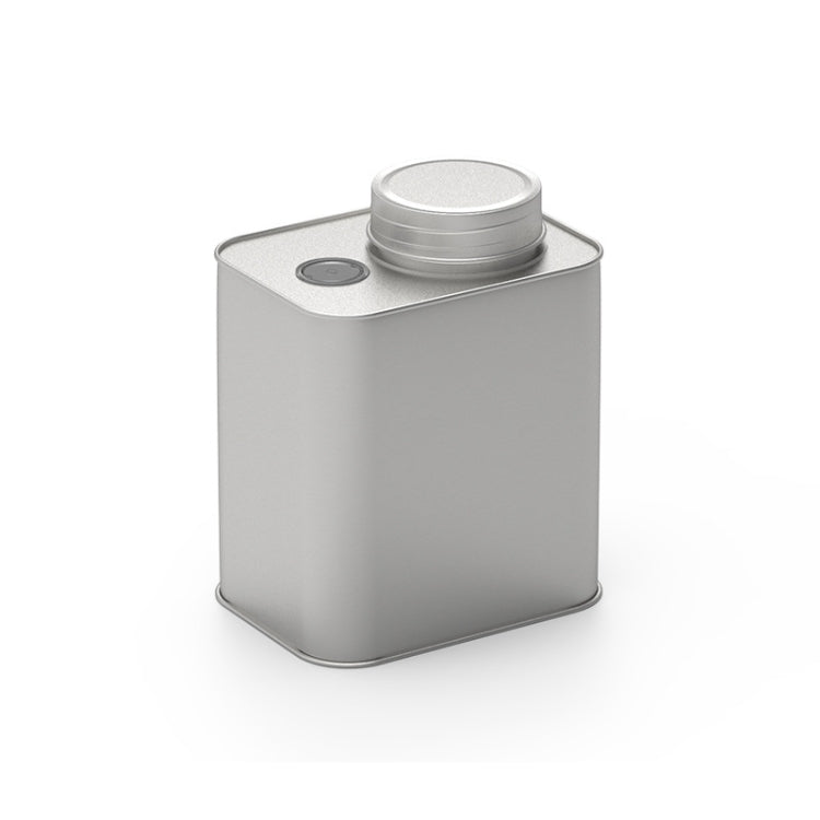 Square Tinplate Metal Sealed Cans Coffee Bean Powder Tin Cans, Specification: With Air Valve by bashfashion