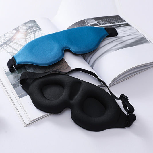 3D Sleeping Eye Mask Memory Foam Men And Women Shading Eye Mask Concave Eye Mask(No Nose Wings Blue) by bashfashion