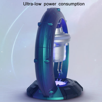 Magnetic Levitation Bluetooth Speaker Space Spacecraft Crafts, US Plug(Blue) by bashfashion