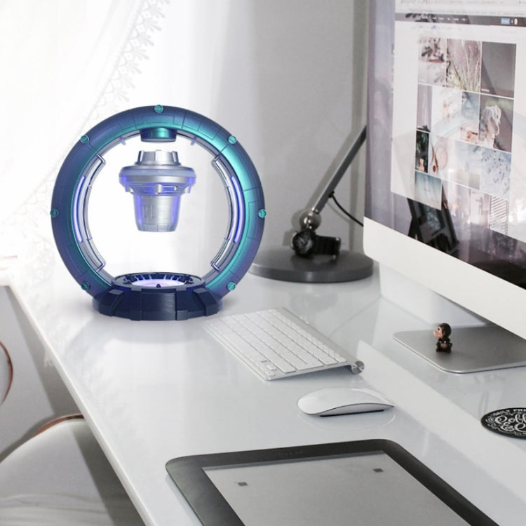 Magnetic Levitation Bluetooth Speaker Space Spacecraft Crafts, US Plug(Blue) by bashfashion