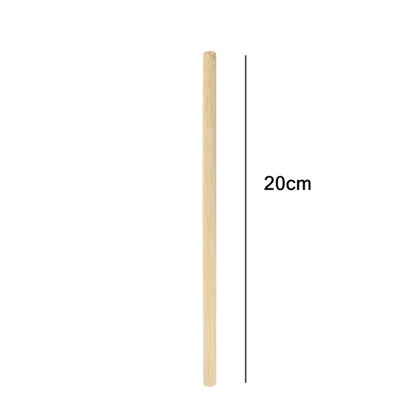 10 PCS Juice Coffee Pearl Milk Tea Natural Degradable Bamboo Straw, Style: 20cm Flat by bashfashion