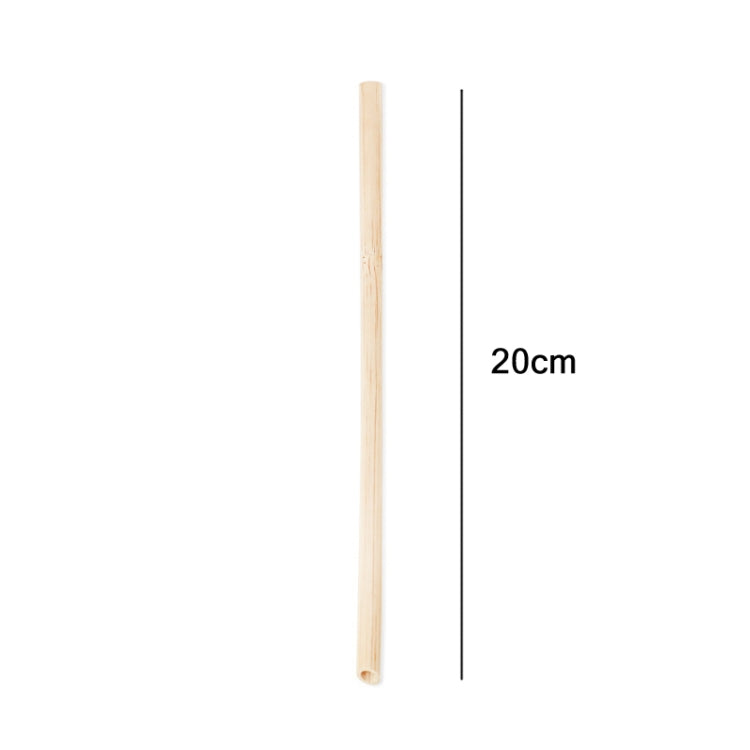 10 PCS Juice Coffee Pearl Milk Tea Natural Degradable Bamboo Straw, Style: 20cm Oblique by bashfashion