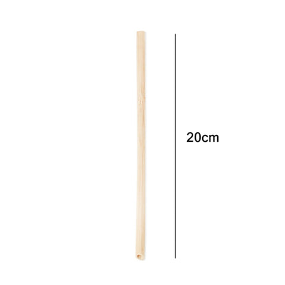 10 PCS Juice Coffee Pearl Milk Tea Natural Degradable Bamboo Straw, Style: 20cm Oblique by bashfashion