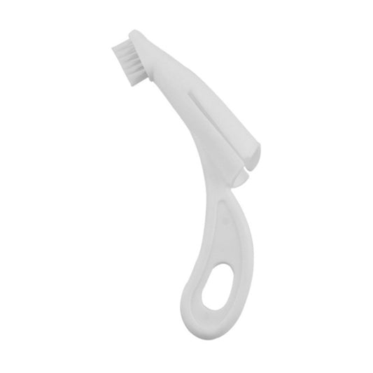 Pet Finger Toothbrush Cat And Dog Oral Cleaning Tool Soft Brush(White) by bashfashion