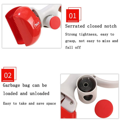 Portable Pet Toilet Picker With Garbage Bag(Red) by bashfashion