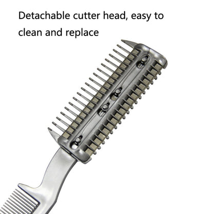 92502 2 PCS Pet Cleaning Dead Hair Hair Removal Knife Soft Hair Removal Comb by bashfashion