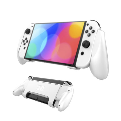 JYS NS218 Multifunctional Game Console Integrated Protective Case With Grip For Switch OLED(White) by JYS
