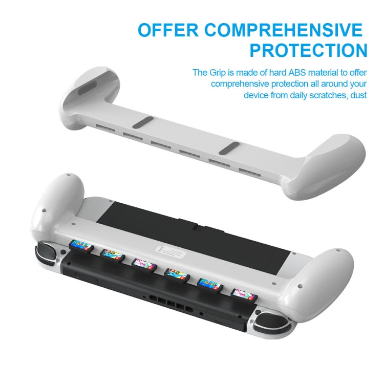 JYS NS217 Host Handle With Game Card Storage For Switch OLED(White) by JYS