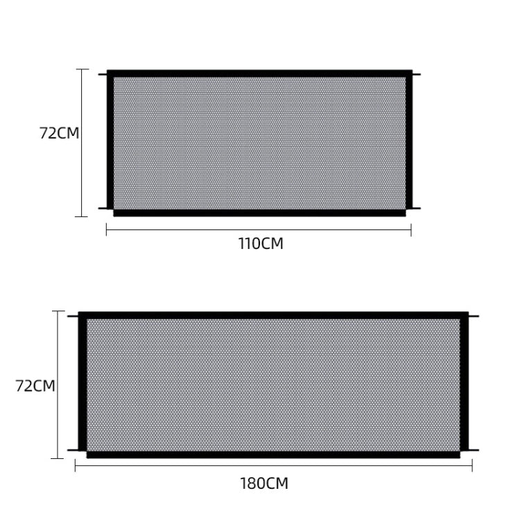 Pet Protective Fence Dog Isolation Net, Size： 180x72cm by bashfashion