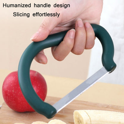 3 PCS Stainless Steel Banana Vegetable Slicer(Yellow) by bashfashion