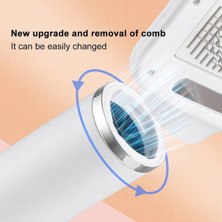 Pet Electric Comb Cat And Dog Brushing Cleaning Hair Dryer, Specification: EU Plug(3 Generation 866 White) by bashfashion