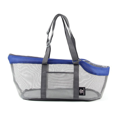 Pttie Baggie Panoramic Breathable Dog Outing Handbag(0901B Grey + Blue) by Pttie Baggie