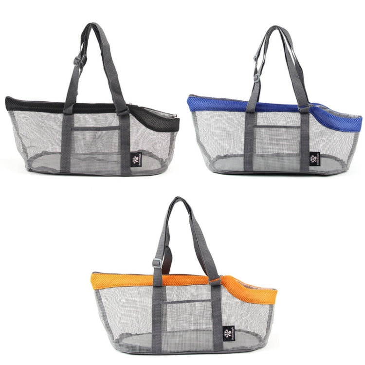 Pttie Baggie Panoramic Breathable Dog Outing Handbag(0901B Grey + Blue) by Pttie Baggie