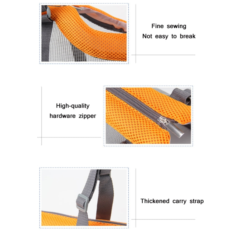 Pttie Baggie Panoramic Breathable Dog Outing Handbag(0901B Grey + Blue) by Pttie Baggie