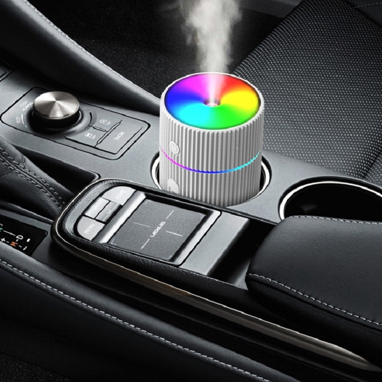 Colorful Cup Humidifier USB Mini Car Air Purifier(White) by bashfashion