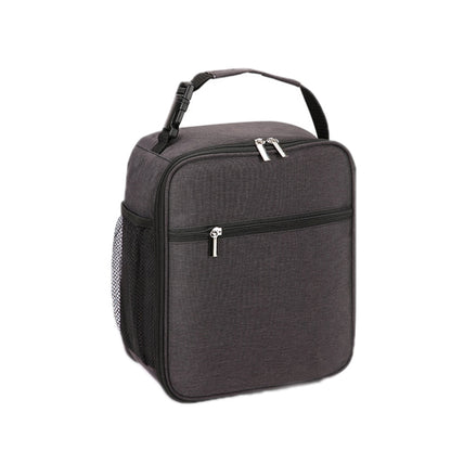 Oxford Cloth Portable Lunch Insulation Bag(Grey) by bashfashion