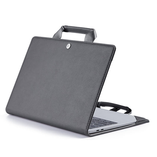 Book Style Laptop Protective Case Handbag For Macbook 13 inch(Grey) by bashfashion