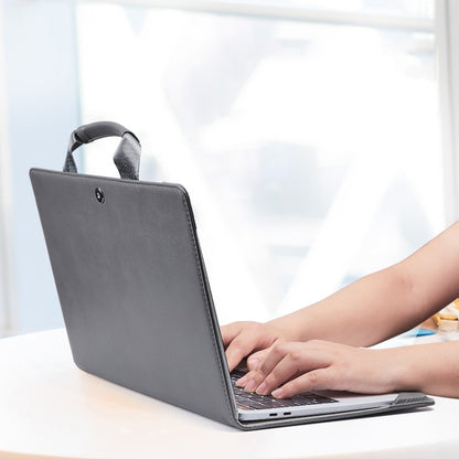 Book Style Laptop Protective Case Handbag For Macbook 13 inch(Ink Green + Power Bag) by bashfashion