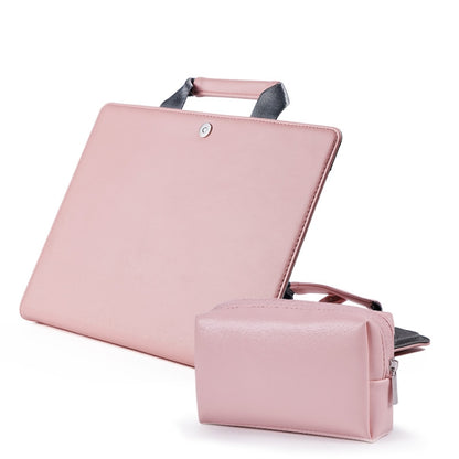 Book Style Laptop Protective Case Handbag For Macbook 16 inch(Pink + Power Bag) by bashfashion