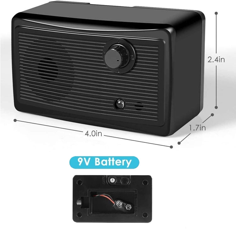 CSB-16 Outdoor Ultrasonic Bark Stopper Dog Training Device(Black) by bashfashion