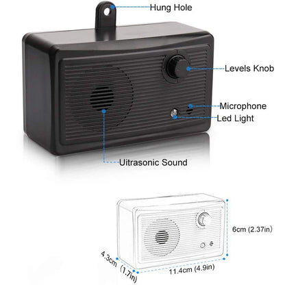 CSB-16 Outdoor Ultrasonic Bark Stopper Dog Training Device(Black) by bashfashion