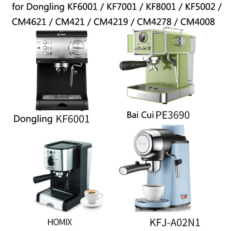 DL-1 Zinc Alloy Coffee Maker Bottomless Handle For Dongling, Style: Red Gem Curved by bashfashion