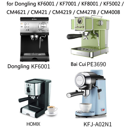 DL-1 Zinc Alloy Coffee Maker Bottomless Handle For Dongling, Style: Red Gem Curved by bashfashion