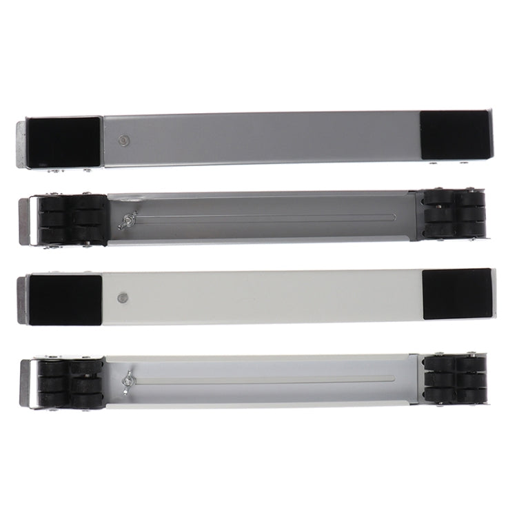 2 PCS Washing Machine Stand Movable Adjustable Refrigerator Base(Silver) by bashfashion