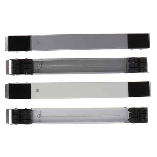 2 PCS Washing Machine Stand Movable Adjustable Refrigerator Base(White) by bashfashion