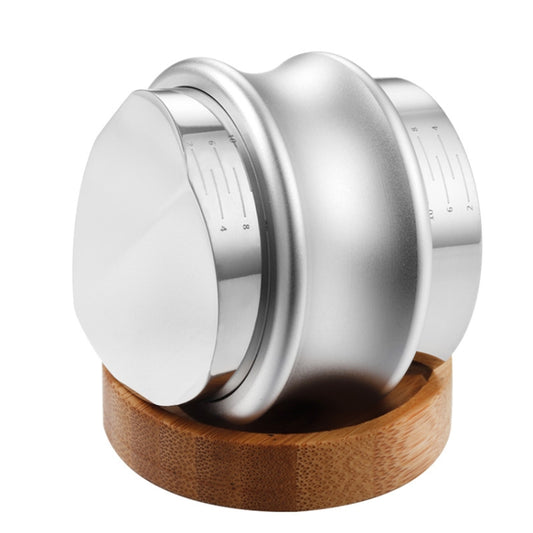 ENB-11 51mm Stainless Steel Coffee Cloth Powder Dispenser Coffee Machine Handle Universal, Colour: One Word Double Head Silver by bashfashion