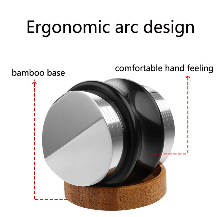 ENB-11 51mm Stainless Steel Coffee Cloth Powder Dispenser Coffee Machine Handle Universal, Colour: One Word Double Head Silver by bashfashion