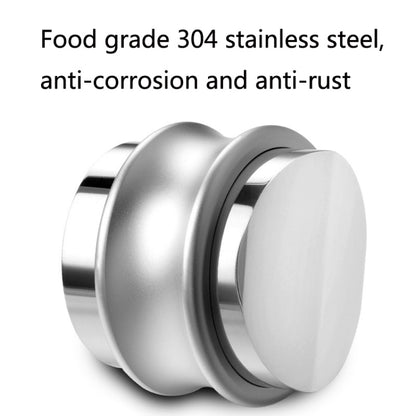 ENB-11 51mm Stainless Steel Coffee Cloth Powder Dispenser Coffee Machine Handle Universal, Colour: One Word Double Head Bright Black by bashfashion