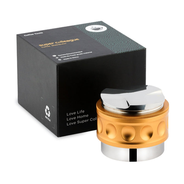 YK33258 Stainless Steel Double-Ended Coffee Cloth Dispenser, Size: 58.5mm(Golden Multilateral Type) by bashfashion