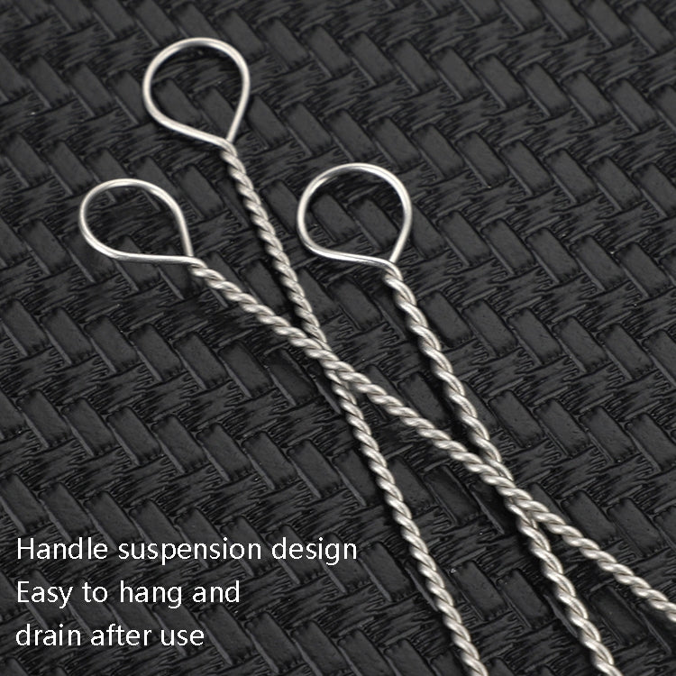 50 PCS Stainless Steel Brush Bottle Cleaning Brush, Size: 20cm by bashfashion