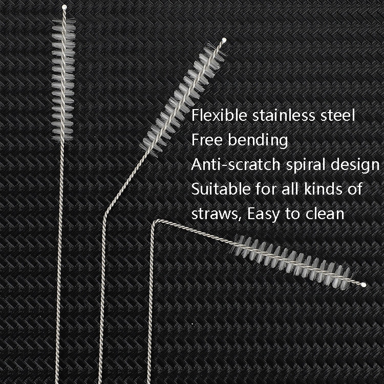 50 PCS Stainless Steel Brush Bottle Cleaning Brush, Size: 23cm by bashfashion